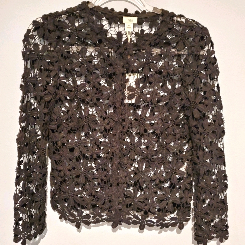 NWT Hoss Intropia Floral Knit Cardigan
